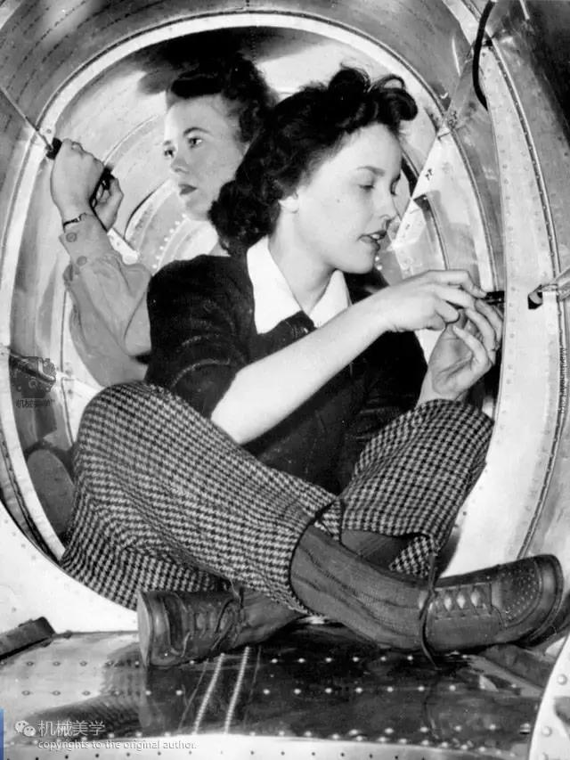图赏！铆钉玫瑰，二战时期的女航空机械师